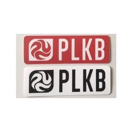 PLKB Autocollant 8x2,67cm rouge (mat)
