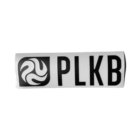 Autocollant PLKB 84x28cm noir (tekst coupé)