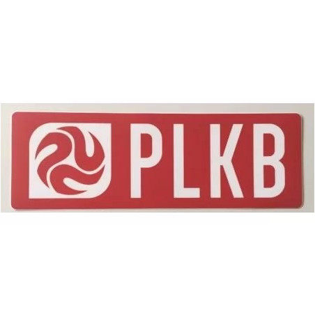 PLKB Autocollant 21x7cm rouge (mat)