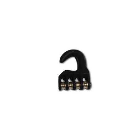 Poulie-Hook Aluminium 4 roues - 20 mm