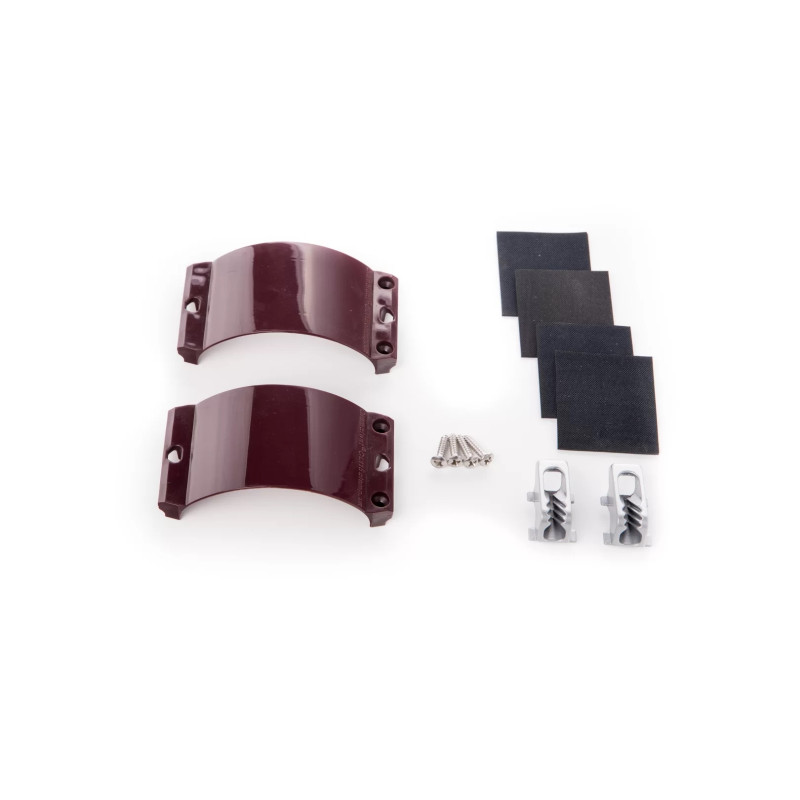2x Clamcleat CL244/S1 Aubergine Strap, 4x vis, 4x Caoutchouc 2x Clamcleat CL244/S1 Aubergine Strap, 4x vis, 4x Caoutchouc
